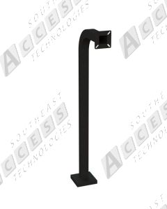 DoorKing 1200-045 Heavy-Duty Steel Gooseneck Mounting Post