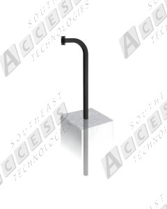 DoorKing 1200-046 65.5-Inch In-Ground Gooseneck Post