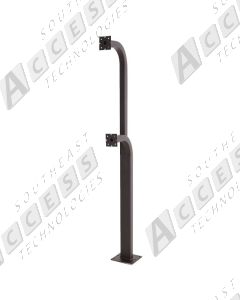 DoorKing 1200-049 Dual Height Gooseneck Mounting Post