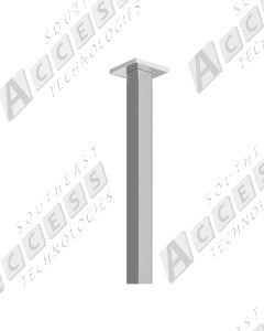 DoorKing 1200-056 4x4 Steel In-Ground Gooseneck Post Adapter