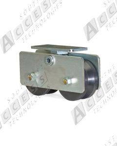 DoorKing 1201-012 4-Inch Tandem UHMW V-Wheel Assembly