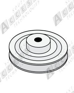 DoorKing 1601-110 5" OD 5/8" Bore Gate Operator Pulley