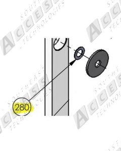 DoorKing 1601-185 0.515" ID x 0.875" OD Washer