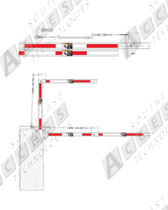DoorKing 1601-383 Plastic Folding Arm Kit