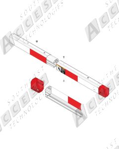 DoorKing 1601-567 14ft 2-Piece Octagon Aluminum Barrier Gate Arm