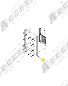 DoorKing 1602-016 Gearbox Mount Plate