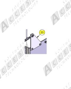 DoorKing 1602-197 Wishbone Arm Cable Mount Bracket