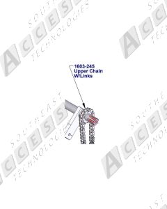 DoorKing 1603-245 #50 Chain Upper Assembly
