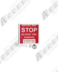 DoorKing 1615-032 High-Visibility Red Warning Sign Replacement Panel