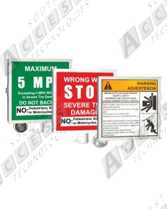 DoorKing 1615-080 Dusk-to-Dawn Illuminated Traffic Warning Sign