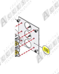 DoorKing 1814-032 3-Button Switch Plate