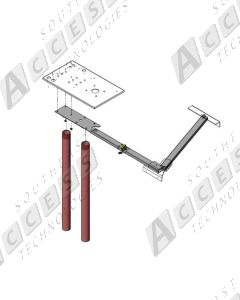 DoorKing 2600-260 36" Heavy-Duty Steel Pipe Legs