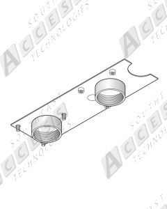 DoorKing 2600-664 Post-Mount Baseplate for 6050/6100 Gate Operators