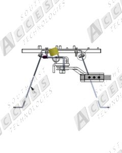 DoorKing 2600-762 Left Leg Base Plate Surface Mount