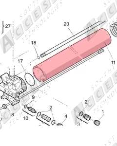 FAAC 7366015 Long Cylinder Piston for 400 Series