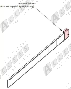 HySecurity MX002652 Wood Arm Mounting Bracket