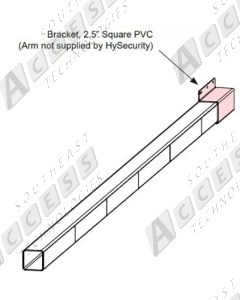 HySecurity MX002842 2.5 Inch Square PVC Bracket