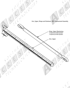 HySecurity MX3140-20 20ft Upper Arm Assembly