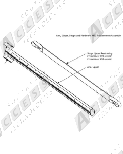 HySecurity MX3140-22 22ft Upper Arm Assembly