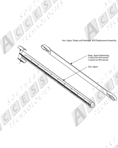 HySecurity MX3141-20 20ft Upper Arm Assembly