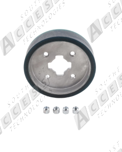 HySecurity MX4994 6-Inch Aluminum Wheel with Lug Nuts