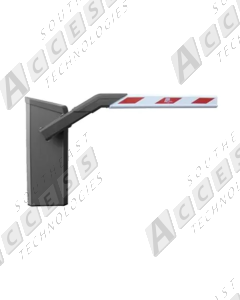 Magnetic AutoControl ACCPRO-L-RC01210 Right-Hand Barrier Gate w/ 12' VarioBoom Arm (Dark Grey)