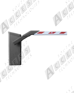 Magnetic AutoControl ACCPRO-L-RC02010 Right-Hand Barrier Gate w/ 20' VarioBoom Arm (Dark Grey)