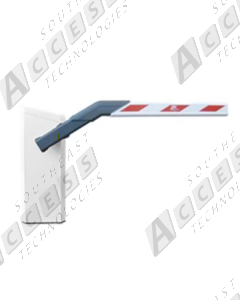 Magnetic AutoControl PARKPRO-LCB1240 Left-Hand Barrier Gate w/ 12' Breakaway VarioBoom Arm (White)